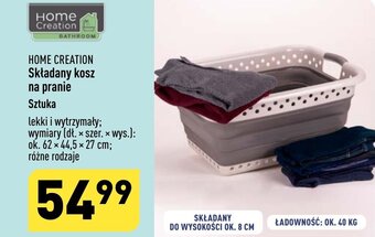 ALDI HOME CREATION Składany kosz na pranie oferta