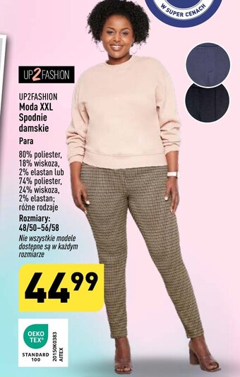 ALDI UP2FASHION Moda XXL Spodnie damskie oferta