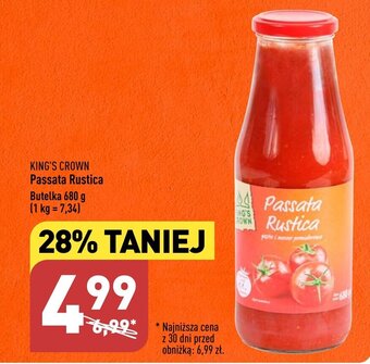ALDI KING'S CROWN Passata Rustica 680 g oferta