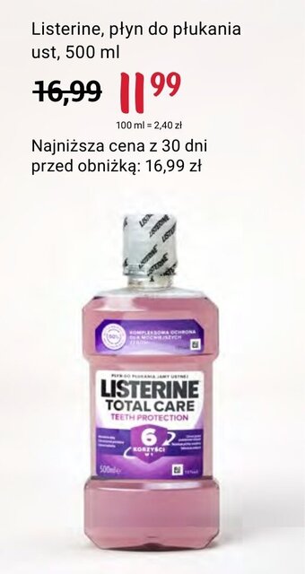Rossmann Listerine, płyn do płukania ust, 500 ml oferta