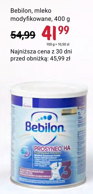 Rossmann Bebilon, mleko modyfikowane, 400 g oferta