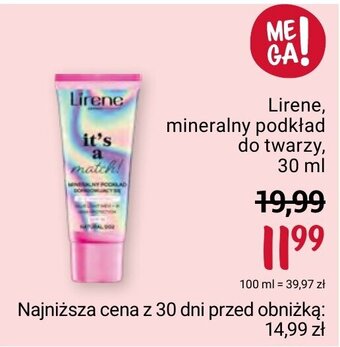 Rossmann Lirene, mineralny podkład do twarzy, 30 ml oferta