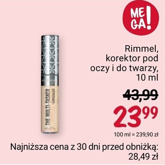 Rossmann Rimmel, korektor pod oczy i do twarzy, 10 ml oferta
