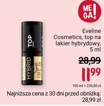 Rossmann Eveline Cosmetics, top na lakier hybrydowy, 5 ml oferta
