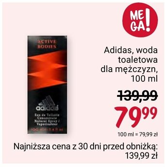 Rossmann Adidas, woda toaletowa dla mężczyzn, 100 ml oferta