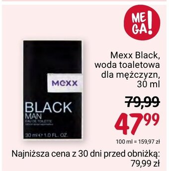 Rossmann Mexx Black, woda toaletowa dla mężczyzn, 30 ml oferta