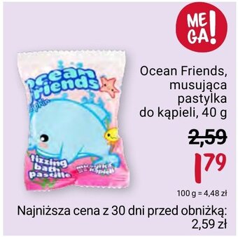 Rossmann Ocean Friends, musująca pastylka do kąpieli, 40 g oferta