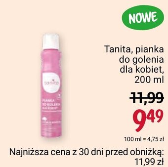 Rossmann Tanita pianka do golenia dla kobiet 200 ml oferta