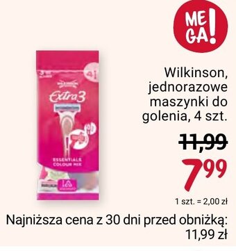 Rossmann Wilkinson, jednorazowe maszynki do golenia 4 szt. oferta