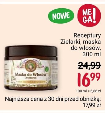 Rossmann Receptury Zielarki maska do włosów 300 ml oferta