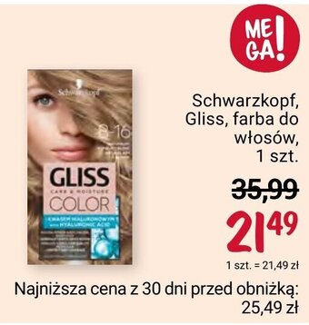 Rossmann Schwarzkopf Gliss, farba do włosów 1szt. oferta