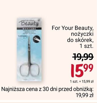 Rossmann For Your Beauty nożyczki do skórek 1szt. oferta