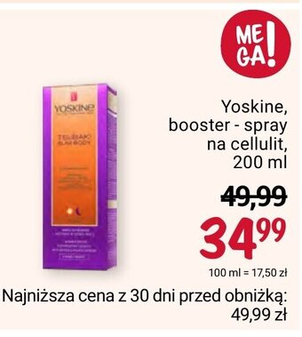 Rossmann Yoskine booster spray na cellulit 200 ml oferta