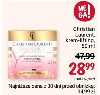 Rossmann Christian Laurent krem lifting 50 ml oferta