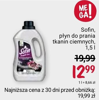 Rossmann Sofin płyn do prania tkanin ciemnych 1,5l oferta