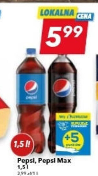 Lewiatan Pepsi Pepsi Max 1,5l oferta