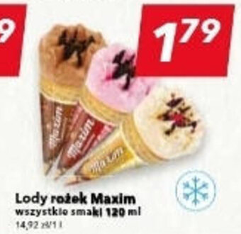 Lewiatan Lody rożek Maxim 120 ml oferta