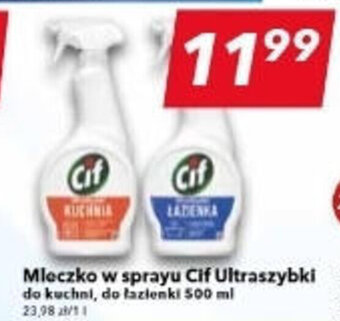 Lewiatan Mleczko w sprayu Cif Ultraszybki 500 ml oferta