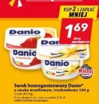Lewiatan Serek homogenizowany Danio 130g oferta