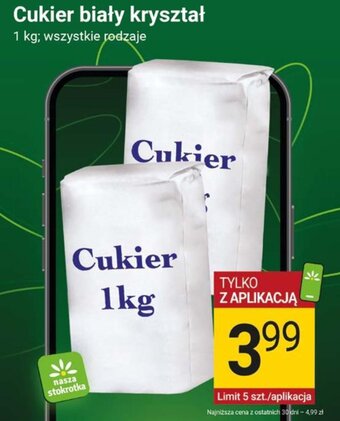 Stokrotka Cukier biały kryształ 1 kg oferta