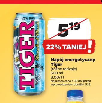 Netto Napój energetyczny tiger oferta