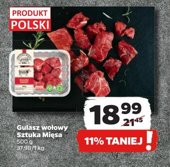 Netto Gulasz wołowy sztuka mięsa oferta