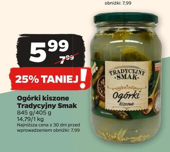 Netto Ogórki kiszone tradycyjny smak oferta