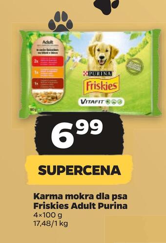 Netto Karma mokra dla psa friskies adult purina oferta