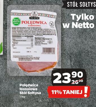 Netto Polędwica łososiowa stół sołtysa oferta
