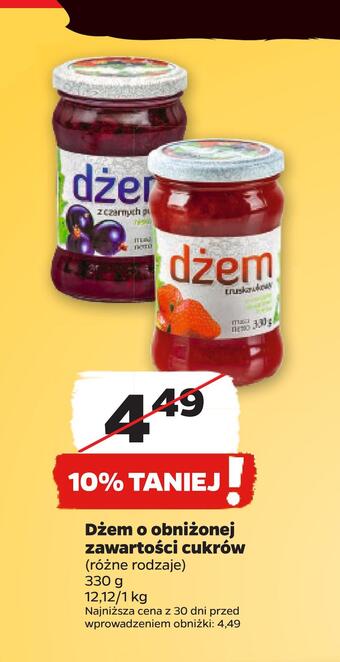 Netto Dżem o obniżonej zawartości cukrów oferta