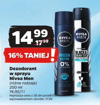 Netto Dezodorant w sprayu nivea men oferta