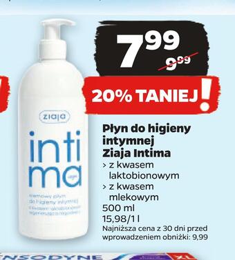 Netto Płyn do higieny intymnej ziaja intima oferta
