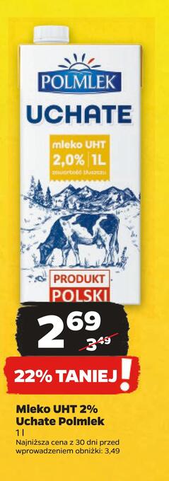 Netto Mleko uht 2% uchate polmlek oferta