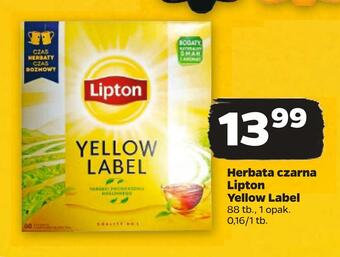 Netto Herbata czarna lipton yellow label oferta