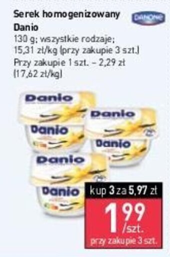 Stokrotka Serek homogenizowany Danio 130 g oferta
