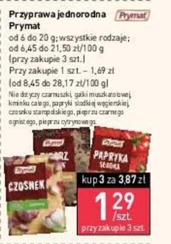 Stokrotka Przyprawa jednorodna Prymat 6-20 g oferta