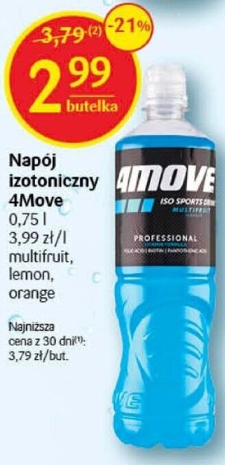 Napój izotoniczny 4MOVE 0,75l