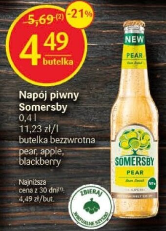 Delikatesy Centrum Napój piwny Somersby 0,4l oferta