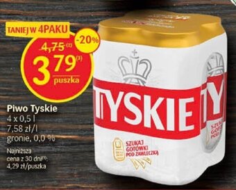 Delikatesy Centrum Piwo Tyskie 4 x 0,5l oferta