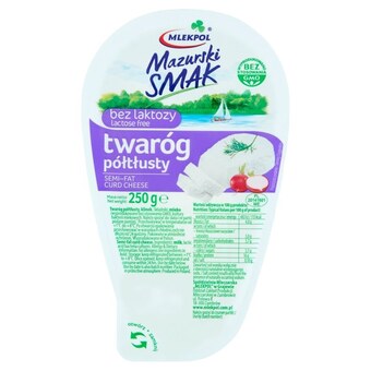Społem Mlekpol mazurski smak twaróg półtłusty 250 g oferta