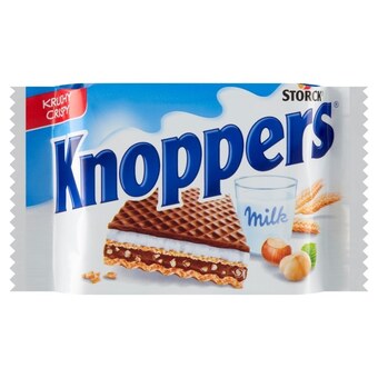 Auchan Knoppers wafelek mleczno-orzechowy 75 g (3 x 25 g) oferta