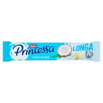 Stokrotka Princessa longa wafel przekładany kremem kokosowym oblany białą czekoladą 44 g oferta