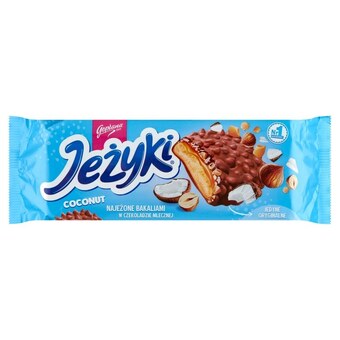 Społem Jeżyki herbatniki w czekoladzie mlecznej kokosowe 140 g oferta