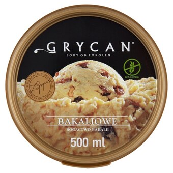 Społem Grycan lody bakaliowe 500 ml oferta