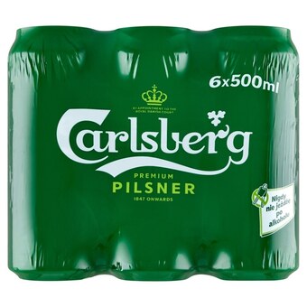 Netto Carlsberg premium pilsner piwo jasne 6 x 500 ml oferta