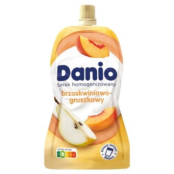 Społem Danio serek homogenizowany brzoskwiniowo-gruszkowy 120 g oferta