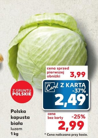 Kaufland Kapusta biała oferta