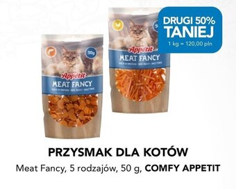 AquaelZOO PRZYSMAK DLA KOTÓW Meat Fancy, 5 rodzajów, 50 g, COMFY APPETIT oferta