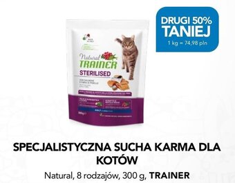 AquaelZOO SPECJALISTYCZNA SUCHA KARMA DLA KOTÓW Natural, 8 rodzajów, 300 g, TRAINER oferta