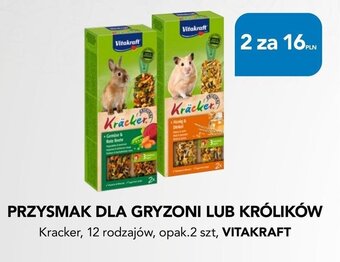 AquaelZOO PRZYSMAK DLA GRYZONI LUB KRÓLIKÓW Kracker, 12 rodzajów, opak.2 szt, VITAKRAFT oferta